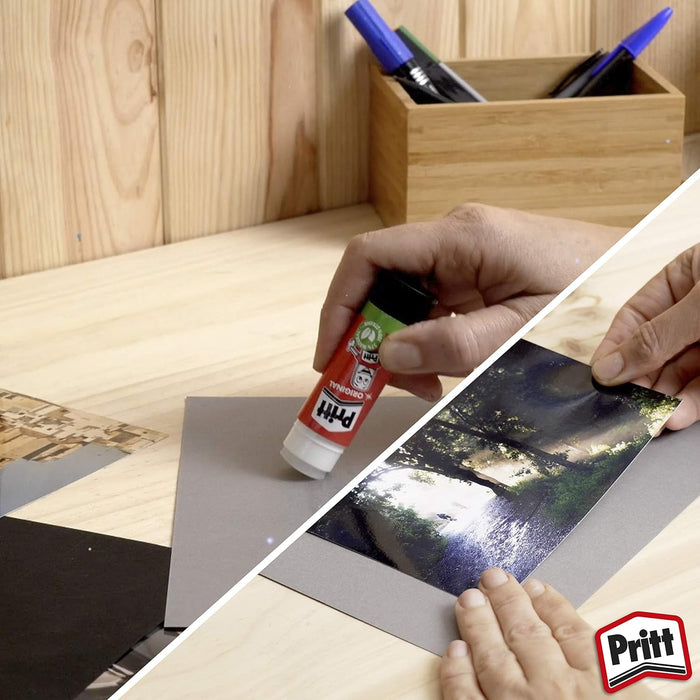 Pritt Klebestift, sicherer und kinderfreundlicher Bastelkleber für Kunst und Bastelarbeiten, starker Kleber für Schule & Bürobedarf, 5x43g Pritt Stift