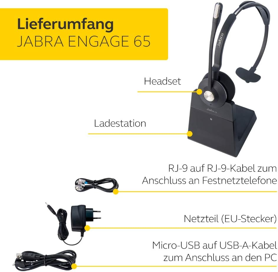 JABRA Headset Engage 65 Mono