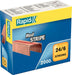 Rapid Red Stripe 24/6mm Staples, For Stapling up to 30 Sheets, Use with Desktop and Electric Staplers, Copper Plated, Box of 2000, 11700245