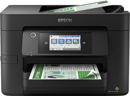 Epson Workforce Pro WF-4820DWF 4-in-1 Tinten-Multifunktionsgerät (Druck, Scan, Kopie, Fax, ADF, WiFi, Ethernet, NFC, Duplex, Einzelpatronen, DIN A4), inkl. 4 Monate ReadyPrint Flex Tintentarif