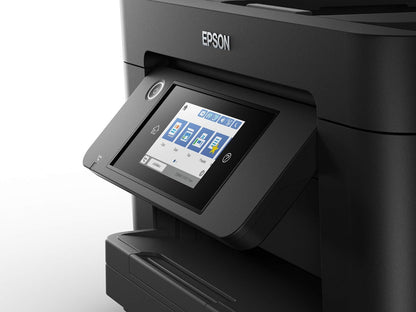 Epson Workforce Pro WF-4820DWF 4-in-1 Tinten-Multifunktionsgerät (Druck, Scan, Kopie, Fax, ADF, WiFi, Ethernet, NFC, Duplex, Einzelpatronen, DIN A4), inkl. 4 Monate ReadyPrint Flex Tintentarif