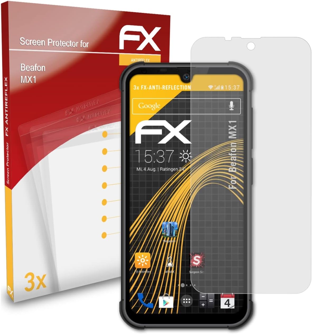 bea-fon MX1 Outdoor-Smartphone schwarz-grau 128 GB