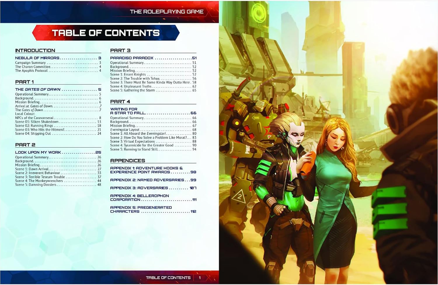 Modiphius Entertainment Infinity: Nebula of Mirrors Campaign - Paperback Book, RPG