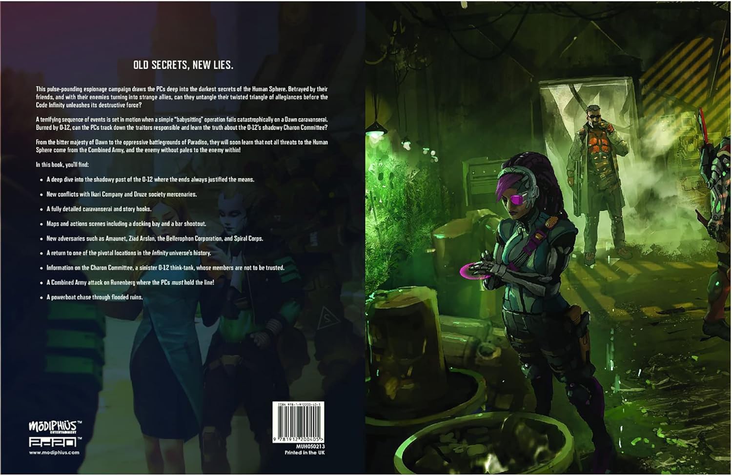 Modiphius Entertainment Infinity: Nebula of Mirrors Campaign - Paperback Book, RPG