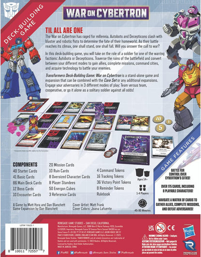 Renegade Game Studios Transformers Deck-Building Game: War On Cybertron - Stand Alone Game & Expansion, Ages 14+, 1-4 Players, 45-90 Min