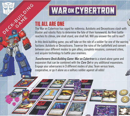 Renegade Game Studios Transformers Deck-Building Game: War On Cybertron - Stand Alone Game & Expansion, Ages 14+, 1-4 Players, 45-90 Min
