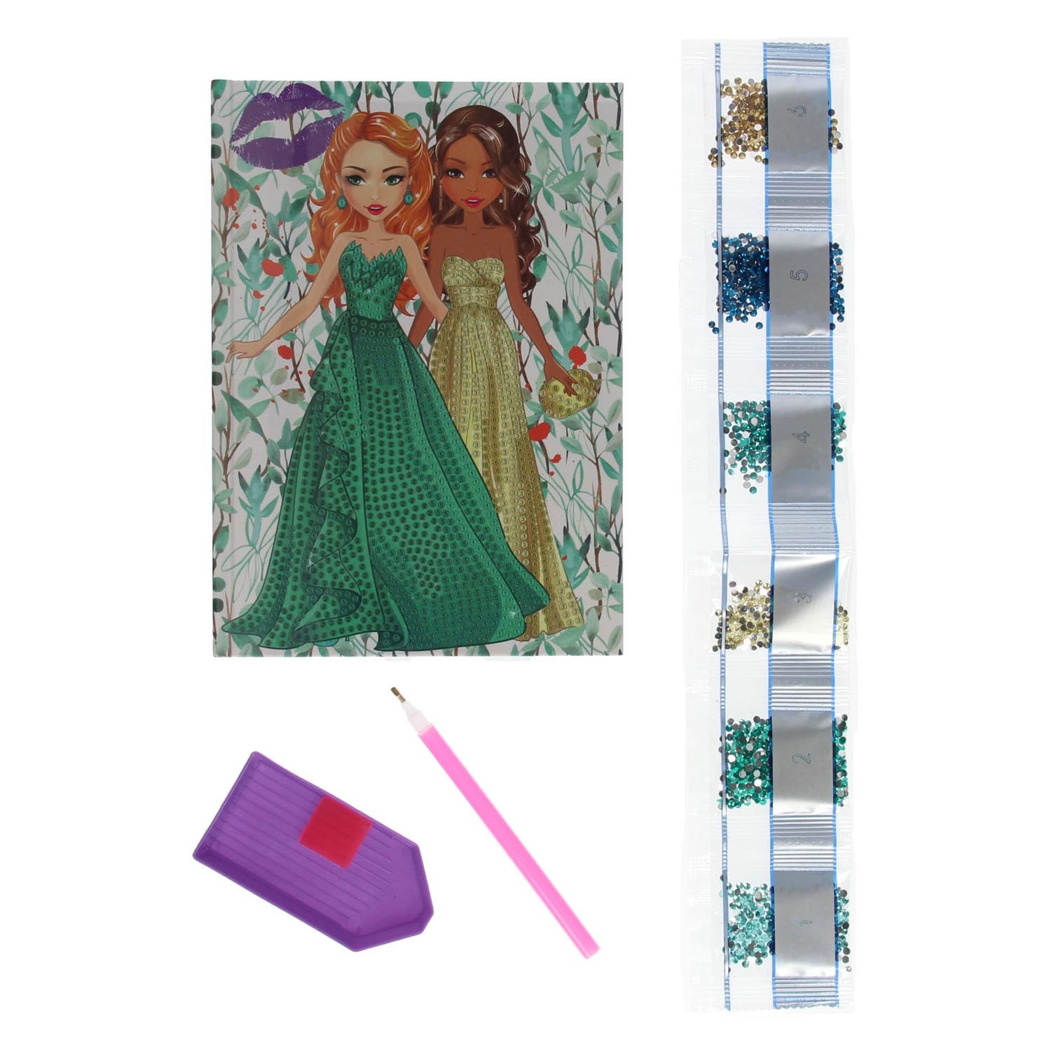 Besties - Besties Diamond Painting Notitieboek A5 - Oranje
