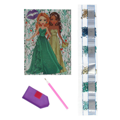 Besties - Besties Diamond Painting Notitieboek A5 - Oranje