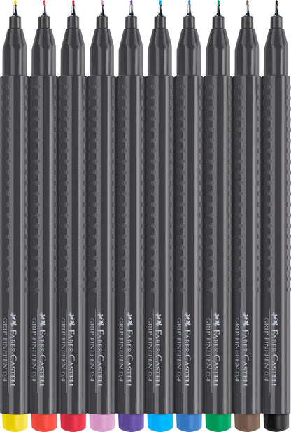 Faber-Castell Fineliner GRIP Finepen (Set of 10