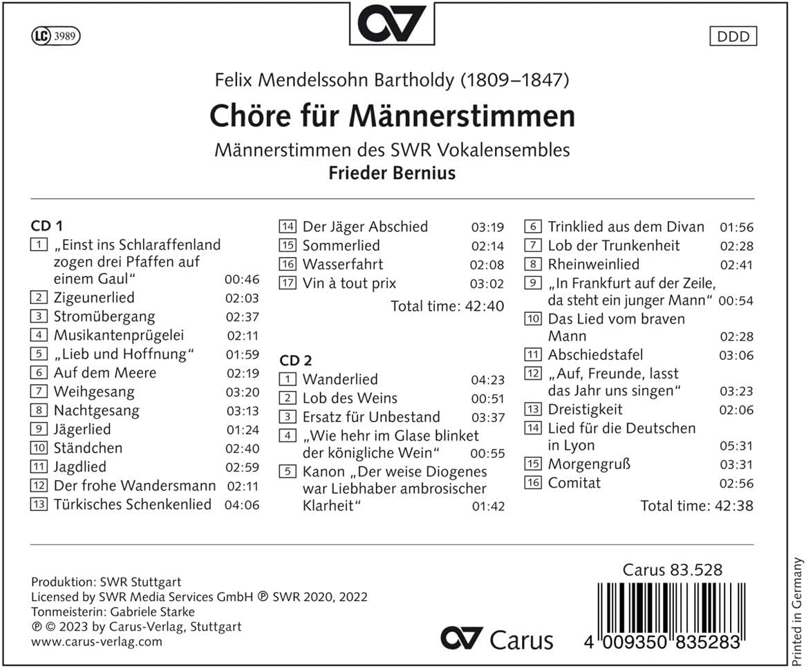 Chöre Für Männerstimmen