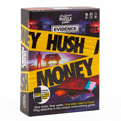 Professor Puzzle Evidence Hush Money Crime-Solving Game | Digital Hybrid