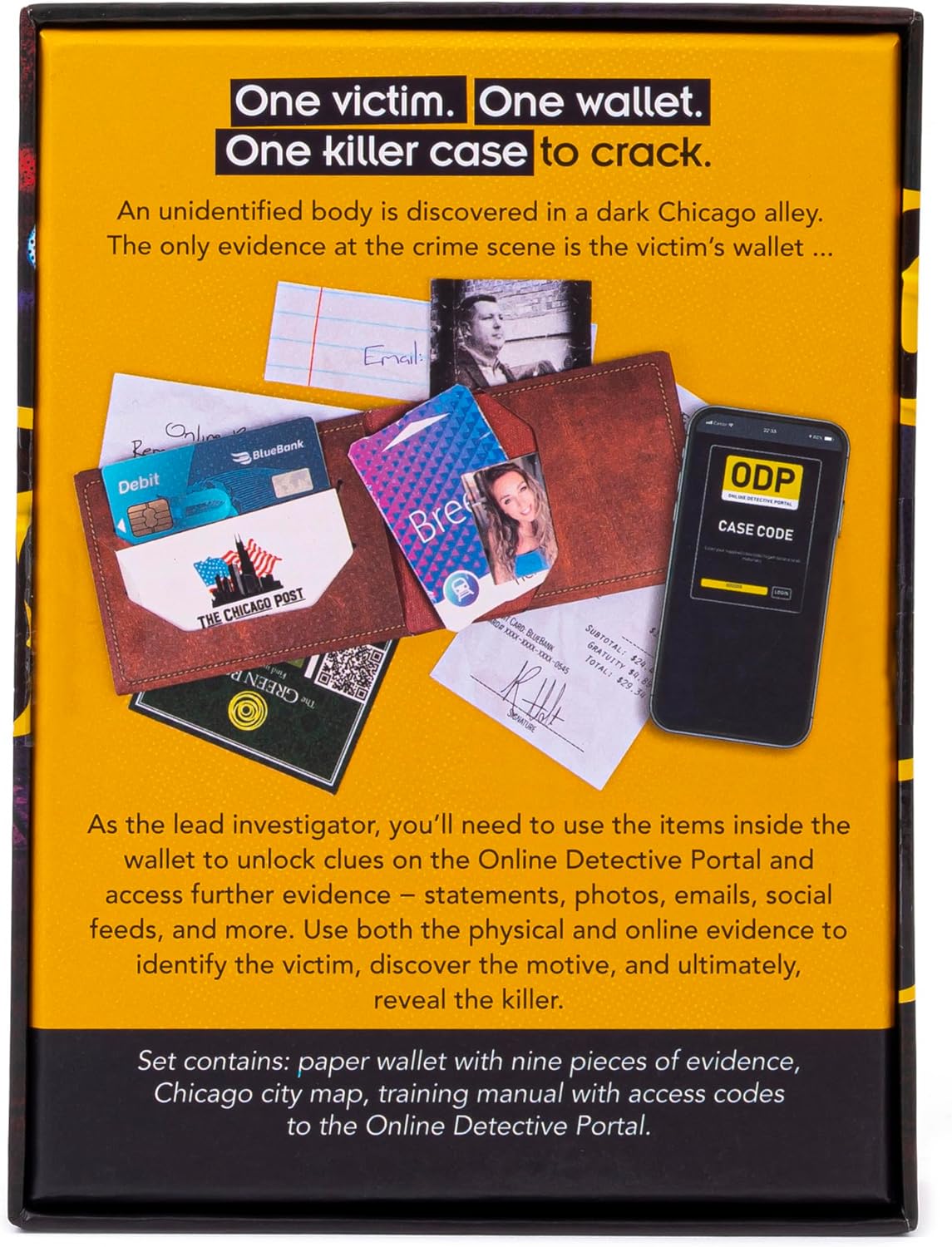 Professor Puzzle Evidence Hush Money Crime-Solving Game | Digital Hybrid