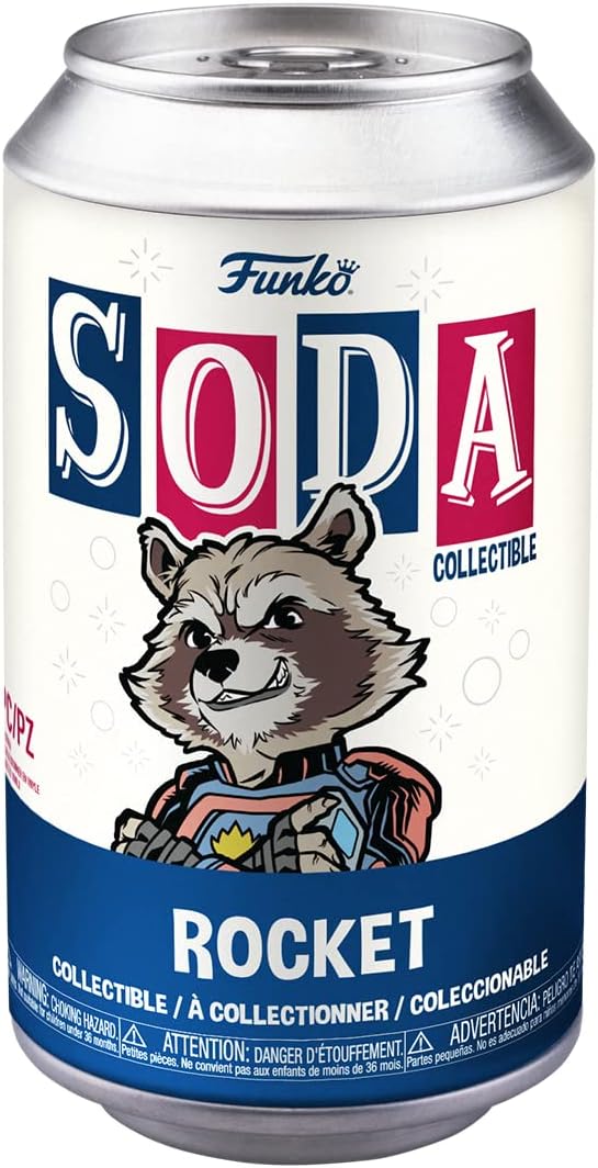 Funko Vinyl Soda: Guardians of The Galaxy Volume 3 - Rocket with Chase (Styles May Vary)