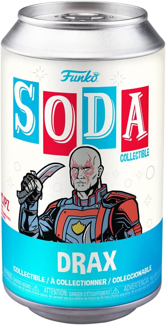 Funko Vinyl SODA: Marvel 3- Drax - 1/6 Odds for Rare Chase Variant - Marvel Comics - Collectable Vinyl Figure - Gift Idea - Official Merchandise - Toys for Kids & Adults - Comic Books Fans