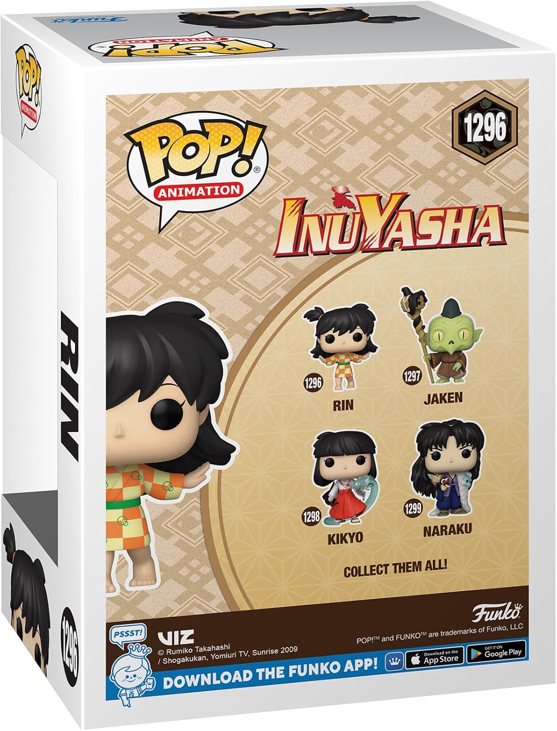 Funko Pop! Animation: Inuyasha - Rin - Figura de Vinilo Coleccionable - Idea de Regalo- Mercancia Oficial - Juguetes para Niños y Adultos - Anime Fans - Muñeco para Coleccionistas y Exposición