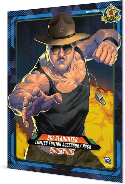 G.I. Joe Roleplaying Game: SGT Slaughter Limited Edition Accessory Pack - Set W/ Miniature, Sourcebooks, Tokens & More