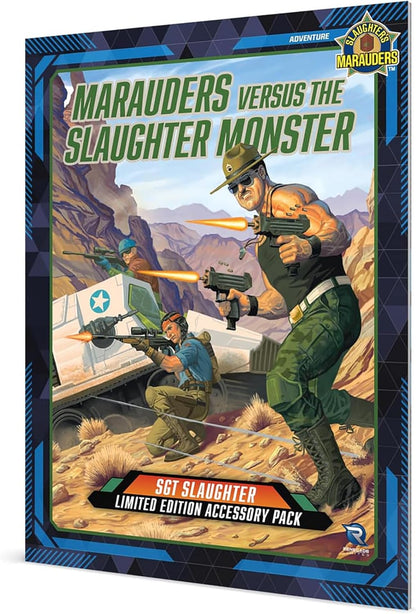 G.I. Joe Roleplaying Game: SGT Slaughter Limited Edition Accessory Pack - Set W/ Miniature, Sourcebooks, Tokens & More