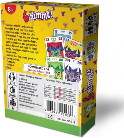 Amigo 61201 6 Nimmt, Multicolor, for 3 years +