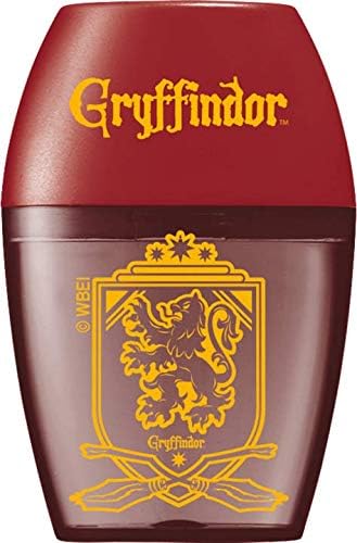 Maped Harry Potter Pencil Sharpener with Reservoir and 1 Hole for Kids, Ergonomic Design, Official Harry Potter Licensed Gryffindor Design, Recyclable Packaging