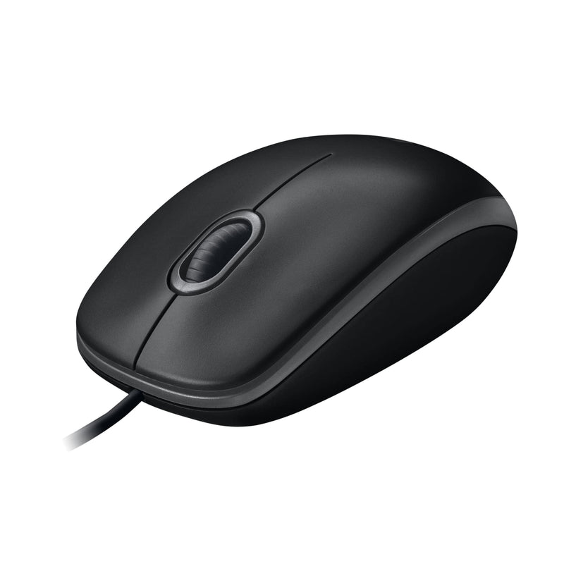 Logitech M100 Wired USB Mouse 3 Buttons 1000 DPI Optical Tracking, For left and right handed users, Compatible with PC, Mac, Laptop