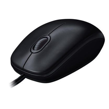 Logitech M100 Wired USB Mouse 3 Buttons 1000 DPI Optical Tracking, For left and right handed users, Compatible with PC, Mac, Laptop