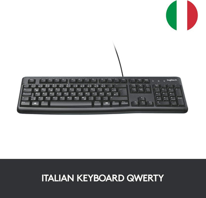 Logitech M110 Wired USB Mouse, Silent Buttons, Comfortable Full-Size Use Design, Ambidextrous PC/Mac/Laptop
