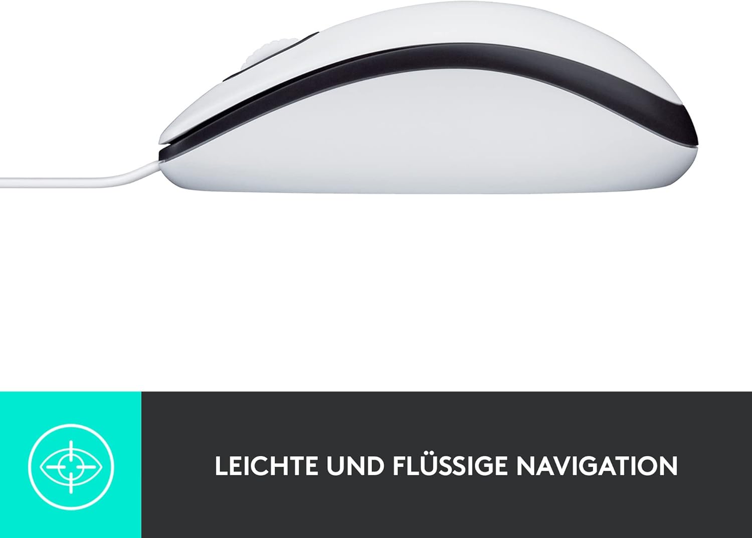 Logitech M100 Wired USB Mouse, 3-Buttons,1000 DPI Optical Tracking, Ambidextrous, Compatible with PC, Mac, Laptop