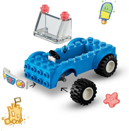 LEGO Friends Beach Buggy Fun Set with Toy Car, Surf Board, Mini-Dolls plus Dolphin and Dog Animal Figures, Summer Playset for 4 Plus Years Old Kids, Girls, Boys 41725