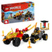 LEGO 71789 NINJAGO Kai and Ras's Car and Bike Battle Set, Ninja Racing Toy & 71780 NINJAGO Kai’s Ninja Race Car EVO 2in1 Racing Car Toy to Off-Road Vehicle Toy Building Block, 71789 + 71780
