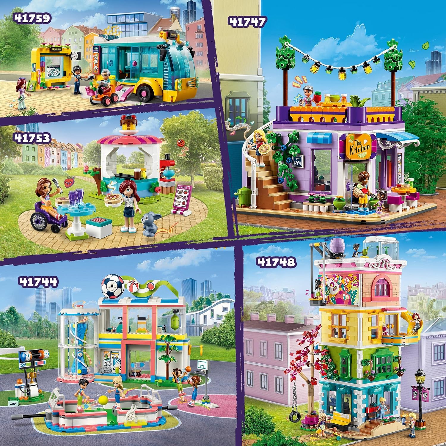 LEGO Friends Pancake Shop Cafe Set, Creative Toy for 6 Plus Year Old Girls, Boys, Kids with Paisley and Luna Mini Dolls plus Bunny Figure, Small Gift for Children 41753 Single
