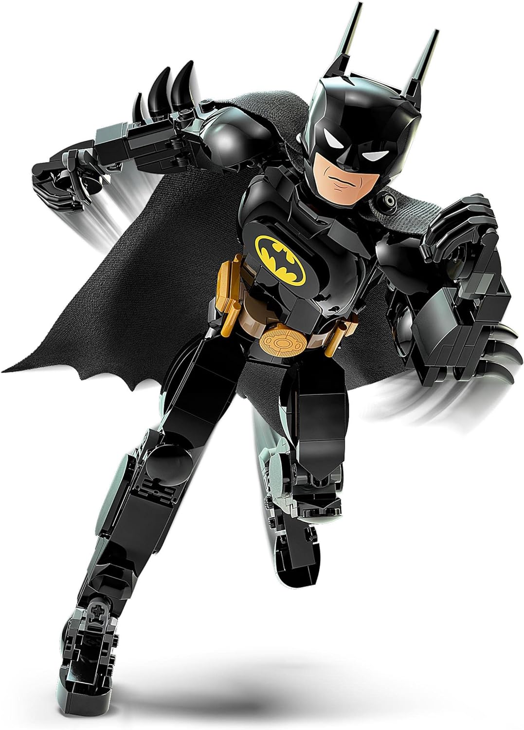 LEGO DC Batman Construction Figure, Super Hero Buildable Toy with Cape, Based on the 1989 Batman & 76226 Marvel Spider-Man Figure, Fully Articulated Action Toy, Super Hero Movie Set