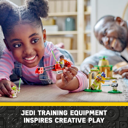 LEGO 75358 Star Wars Tenoo Jedi Temple, Spiel Set für Anfänger mit Minifiguren LYS Solay, Kai Brightstar, Meister Yoda, inklusive Speeder Bike und Lichtschwertern für Kinder ab 4 Jahren