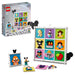 LEGO 43221 Disney 100 Years of Disney Animation Icons, Character Wall Art Craft Set & 10329 Icons Tiny Plants Set, Artificial Flowers in 9 Buildable Teracotta-Coloured Pots