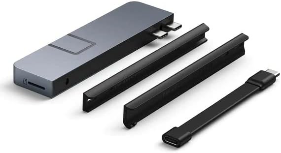 Targus Hyper 7-in-2 USB-C Hub, Compatible with MacBook, USB-C iPad, Chromebook and PC, Multi-port HDMI, USB-C, USB-A, USB4, MicroSD - Grey