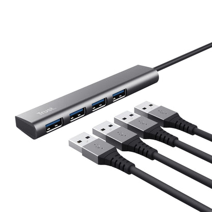 USB Hub Trust 24948 Grey