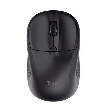 Trust Primo Ratón Inalámbrico Bluetooth para Portátil, 1000-1600 PPP, para Diestros y Zurdos, Baterias Incluidas, Mouse Inalámbrico Compacto para Ordenador, PC, Mac, Android - Negro