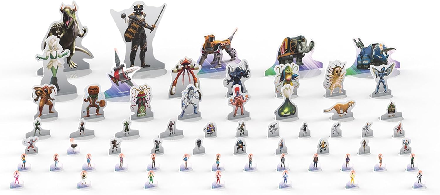 Power Rangers Roleplaying Game: Standee Pack #1 - 191 Color Standees, 28 Plastic Bases, RPG Accessory