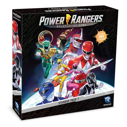Power Rangers Roleplaying Game: Standee Pack #1 - 191 Color Standees, 28 Plastic Bases, RPG Accessory