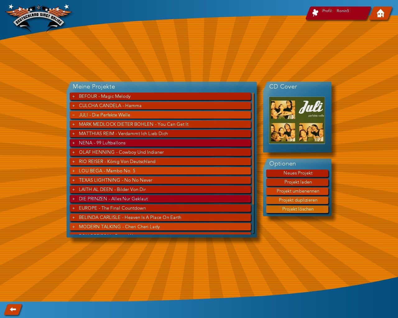 Deutschland singt Online: Party