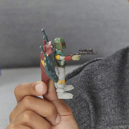 Star Wars Mission Fleet Gear Class Boba Fett Capture in the Clouds 2.5-Inch-Scale Figure and Vehicle, Toys for Kids Ages 4 and Up