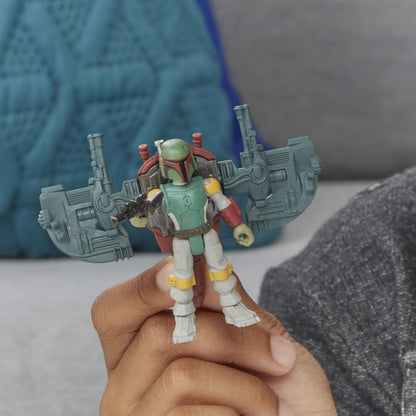 Star Wars Mission Fleet Gear Class Boba Fett Capture in the Clouds 2.5-Inch-Scale Figure and Vehicle, Toys for Kids Ages 4 and Up