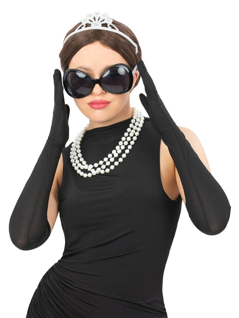 Smiffys 99775 Tiffany Diva Kit, Sunglasses, Women, Black, One Size