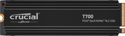 Crucial T700 1TB Gen5 NVMe M.2 SSD with heatsink - Up to 11,700 MB/s - DirectStorage Enabled - CT1000T700SSD5 - Gaming, Photography, Video Editing & Design - Internal Solid State Drive