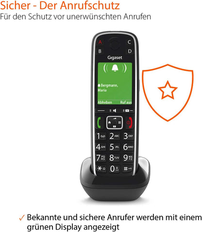 Gigaset E720HX Zusatz-Mobilteil schwarz