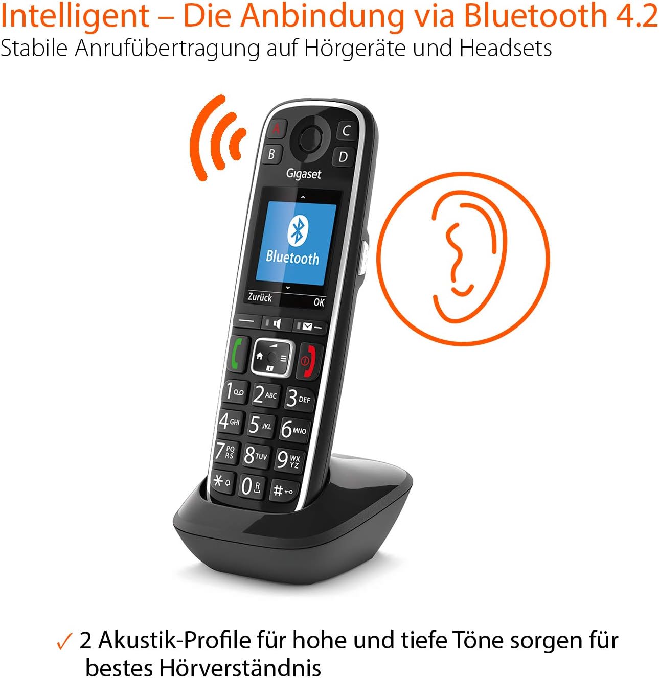 Gigaset E720HX Zusatz-Mobilteil schwarz
