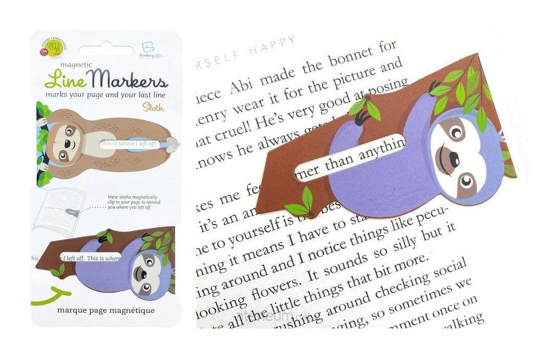 Line Markers Magnetische Lesezeichen Sloth