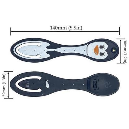 Flexilight LED Leselampe - Pinguin: Superdünne Leselampe und Lesezeichen