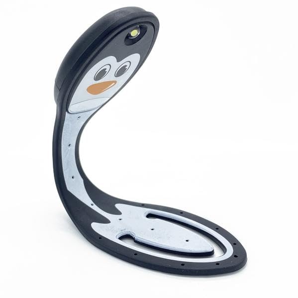 Flexilight LED Leselampe - Pinguin: Superdünne Leselampe und Lesezeichen