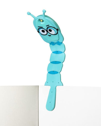 Mondikaarten - Flexilight Leeslamp Bookworm Aqua