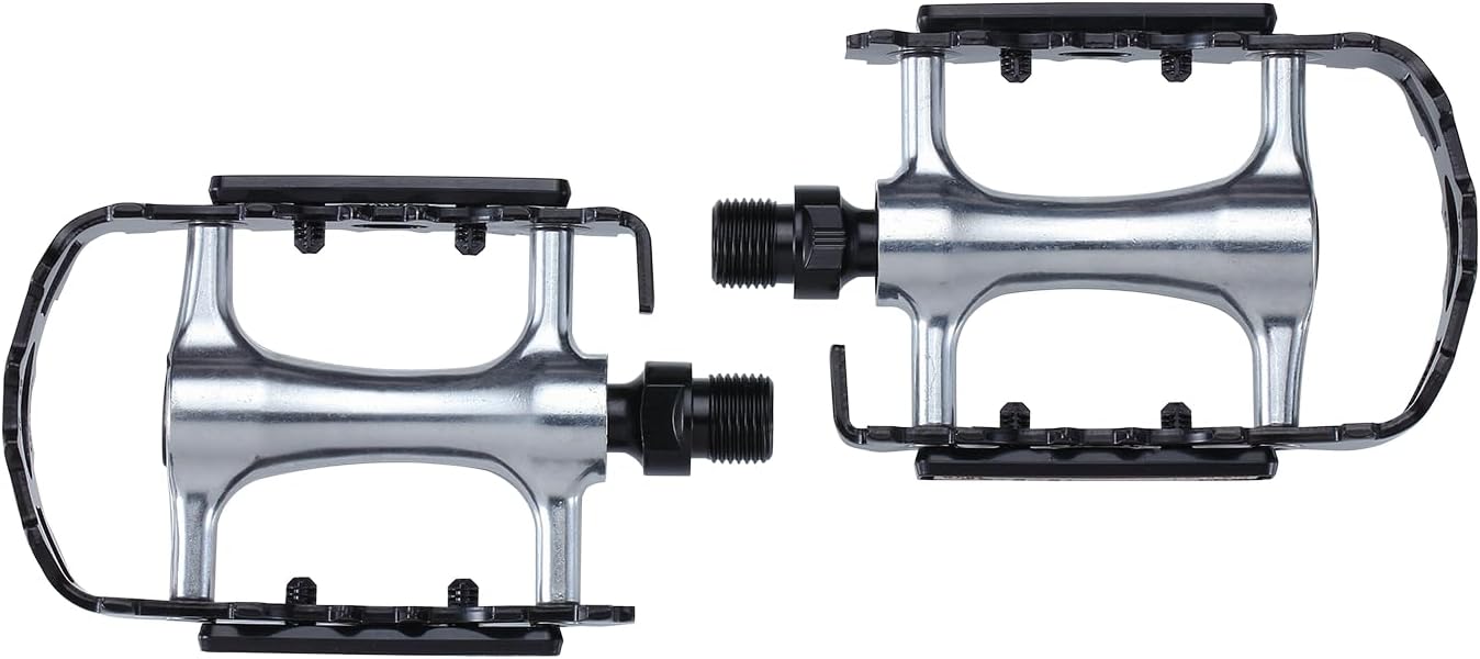 BBB Cycling City Bike Pedale Flach 9/16 Zoll mit Reflektoren Aluminiumkörper für alle Fahrräder BigFeet BPD-16
